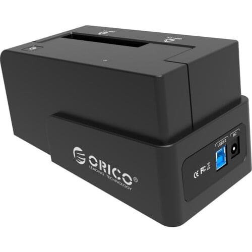ORICO Super Speed USB 3.0 HDD Hard Drive & SSD Docking Station for 2.5 inch & 3.5 inch SATA Support 4TB HDD-Black