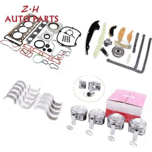 NEW 06H 107 065 BS Engine Piston Timing Chain Tensioner Gasket Bearing Repair Kit For Audi A3 A4 TT VW Golf Passat 1.8TFSI CDAA