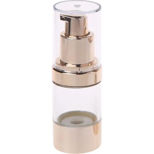Empty Cosmetic Airless Bottle Plastic Treatment Pump Travel Bottles 15/30/50ML