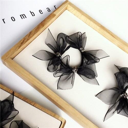 1pcs2017 Women Tiara Satin Ribbon Bow Hair Band Rope Scrunchie Ponytail Holder Gum For Hair Accessories Hairstyle Girl Headbands