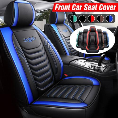 Luxury PU Leather Front Car Seat Cover Cushion Protector Non-Slip Mat Waterproof for Lada VESTA for Ford Focus for BMW