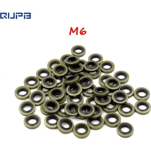 M6 Bonded Seal Washers For High Pressure Gauge or Quick Connect Coupler Seal 5pcs/10pcs/50pcs Free Shippig WSR001