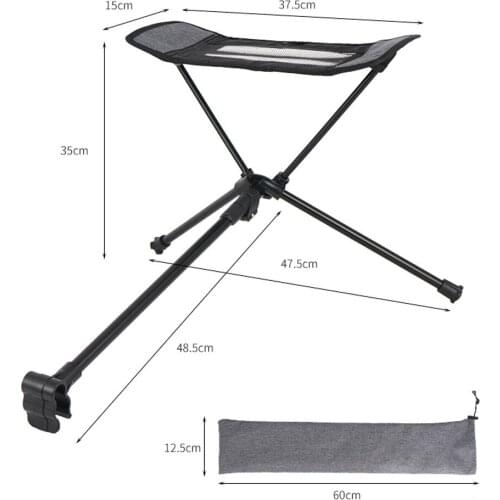 Camping Chair Retractable Footrest Portable Folding Connectable Chair Rest Backpack Beach Fishing Outdoor Chairs Foot Rest