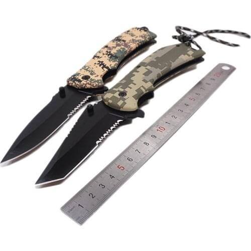 Folding Pocket Knife Tactical Survival Camping Hunting Knife 3Cr13 Blade ABS Handle Combat Outdoor EDC Knives Multi Tools