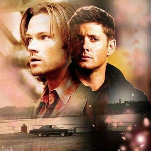 Supernatural DIY Embroidery Cross Stitch 11CT Kits Craft Needlework Set Printed Canvas Cotton Thread Home Decoration Room