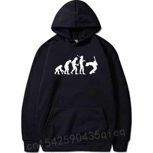 Guitar Evolution Print Mens Hoodies Novelty Graphic Design Long sleeve Hooded Funny Autumn Sweatshirt Oversized size XS-XXXL