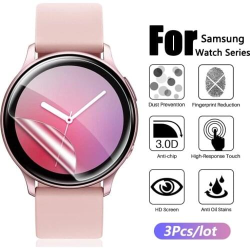 3D HD Ultra-thin Full Protective film For Samsung Galaxy Watch Geat S2 3 Screen Protector for Samsung Watch Acitve 2 Accessories