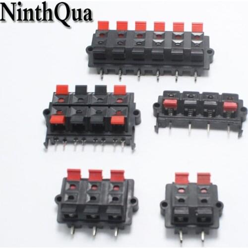 1pcs WP External Banana jack WP4 WP6 WP8 WP12 Speaker Amplifier Wire Clip Audio Socket LED Spring Terminal Switch