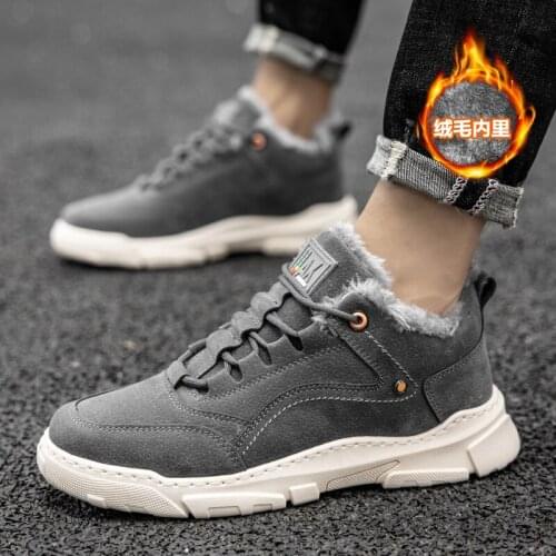 High-quality winter mens casual shoes comfortable and super warm mens fashion sports shoes, outdoor lightweight anti-ski boots