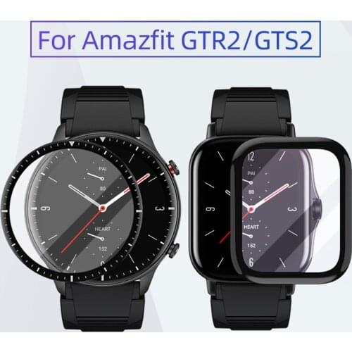 Soft FibreGlass Protective Film Cover For Amazfit Watch GTR2 /GTS2 For Xiaomi Full Screen Protector Case for Amazfit GTR 2/GTS 2