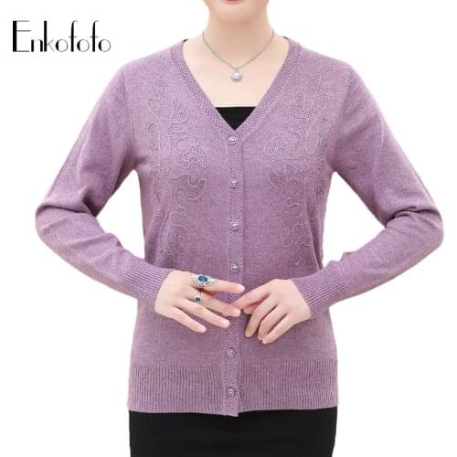 Oversize Knitted Cardigans Women Diamonds Long Sleeve Casual V-Neck Jacket Coat Female Plus Size XXXL 4XL 5XL Tops Sweaters
