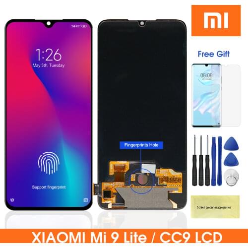 6.39'' Mi CC9 LCD For Xiaomi CC9 Display Touch Screen Digitizer Assembly Parts For Xiaomi Mi 9 lite M1904F3BG Lcd