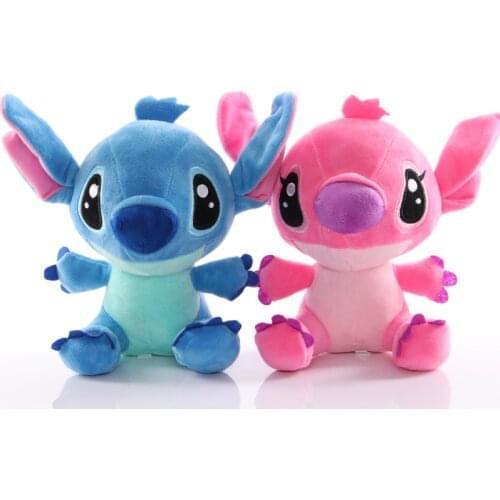 2pcs/lot kawaii Anime Stitch Plush Toys Doll Cute Lilo and Stitch Plush Pendant Soft Stuffed Toys Doll Gifts for Children Kids