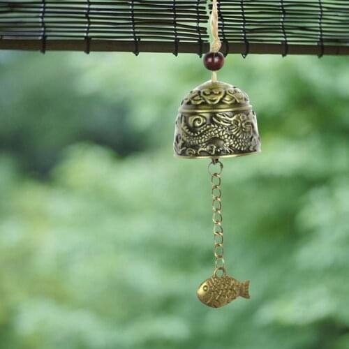 50%HOTWind Chime Vintage Carve Zinc Alloy Garden Decor Windchimes Bell for Yard