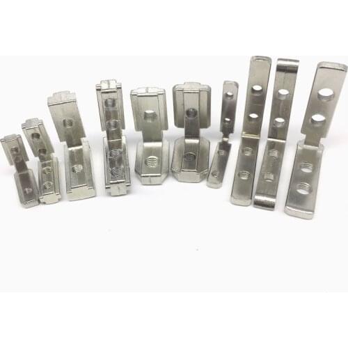 50pcs/lot T Slot L-Shape 2020 Aluminum Profile Interior Corner Connector Joint Bracket for 2020 Alu-profile (with M4 screws)