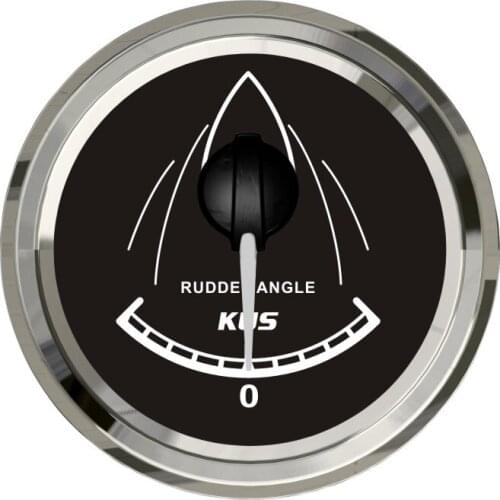 52mm black Rudder angle gauge (SQ-KF09021) with Rdder angle sensor (KE41000)