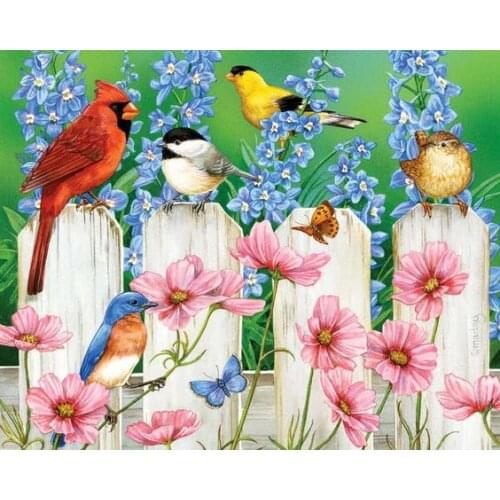DIY Diamond Painting Flowers Bird 3D diamond Embroidery Cross Stitch Rhinestone Pasted Painting Set Needlework Home Decor Hot