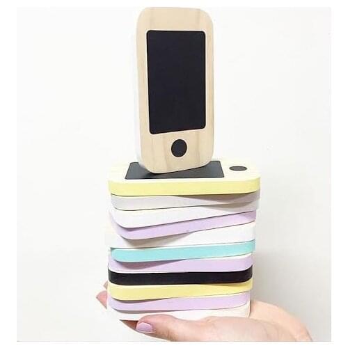 B Nordic INS Baby Room Wooden Toys cell Phone Rewritable Message Board Childrens room Decoration Christmas Best Gifts For Kids