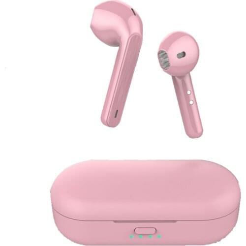 New Bluetooth Earphones TWS Headset Gaming Black/Pink/Red/Blue Wireless Earphone with Charging Bin Sports In-Ear Earphones