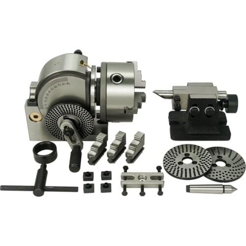 Dividing Head 5 inch 3 Jaw Chuck Precision Semi Universal Dividing Head for CNC Machine Rotary Table Rotary Axis 4th Axis