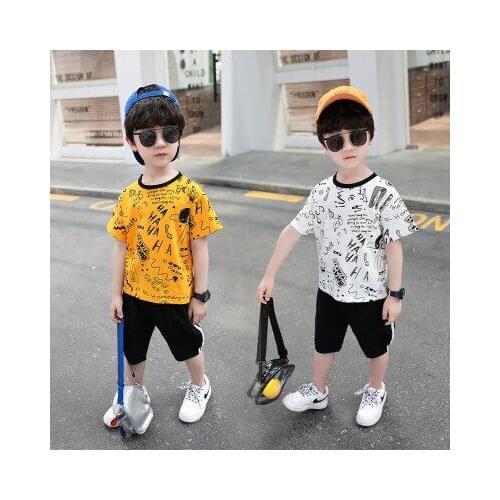 Childrens Clothing Sets 2020 Summer New Baby Boys Casual Sport Sets Kids Boys Short Sleeve T Shirt+shorts 2pcs Set Baby Clothes