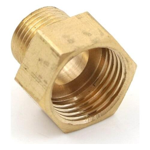 1PC Brass Pipe Fitting Adapter For Water 1/2" BSP Female Thread x 3/8" BSP Male Thread Connection New