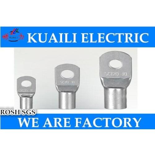 100 PCS Copper Cable Lug Wiring Terminal Connectors Connecting Tinned Lug SC35 car connector