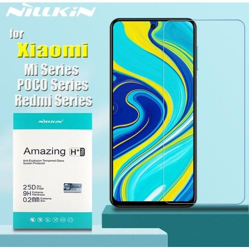 Redmi Note 10 9 8 Pro Max 4G Tempered Glass Nillkin Screen Protector for Xiaomi POCO X3 NFC Mi 11 11i 10T 10 Lite 5G 9 9T 8 A3