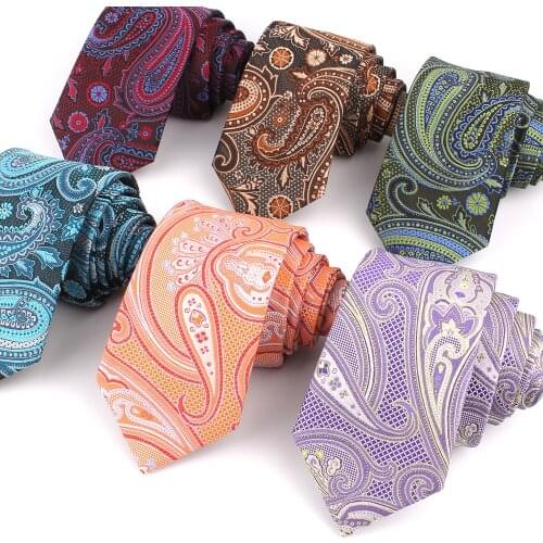 New Skinny Neck Ties For Men Women Casual Paisley Tie Suits Skinny Tie For Wedding Business Slim Men Necktie Gravata Gifts