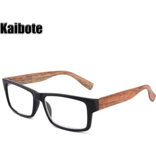 Kaibote Eso-R195121 Classic Reading Glasses Rectangular Frame for Men Women Presbyopic Eyeglasses with Soft Pouch Portable