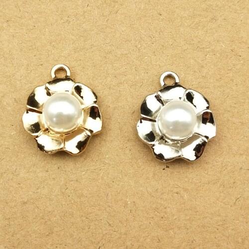 10pcs 16x20mm pearl charms for jewelry making earring pendant necklace and bracelet charms