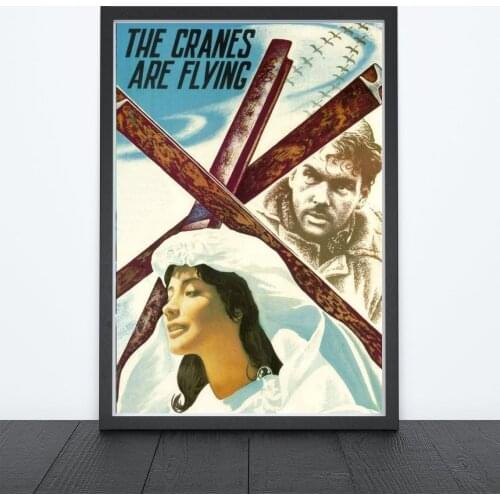 The Cranes Are Flying (1957) Poster Soviet film Wall Decor Retro Cinema World War II Print Art Gift