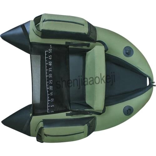 Professional Inflatable Fishing Boat PVC Catamaran Fishing Kayak 1 Person Inflatable Fishing Chair Single Rowing Boats 1pc