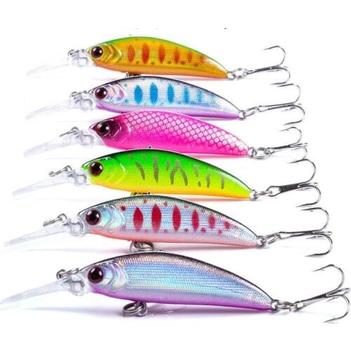 1PCS Floating Fishing Lure 7cm 6g Lifelike Plastic Wobbler Crankbaits 3D Eyes Isca Artficial Hard Bait Carp Fishing Tackle