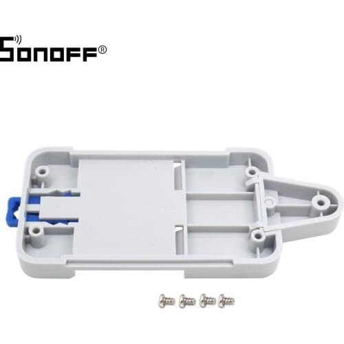 SONOFF For Basic/RF/ Pow/ TH10/16/ Dual Wifi Smart Switch DR DIN Tray Rail Case Holder Mounted Adjustable Box Cover Home Alexa
