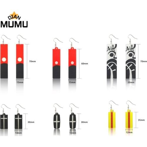 Anime Cosplay Tokyo Revengers Izana Kurokawa Earrings Acrylic Props Drop Earrings for Women Fashion Jewelry Accessories