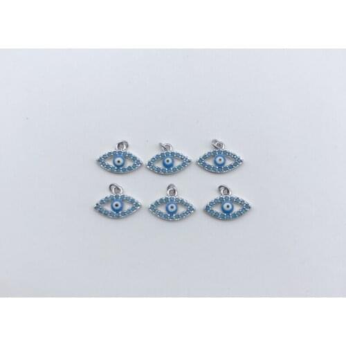 10pcs/lot Promotion Small Turkish Eye Charm for Jewelry Making DIY Bracelets