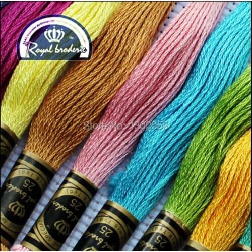 120 pieces You Can Choose Specific Color Embroidery Cross Stitch Royal Floss Thread Simialr DMC