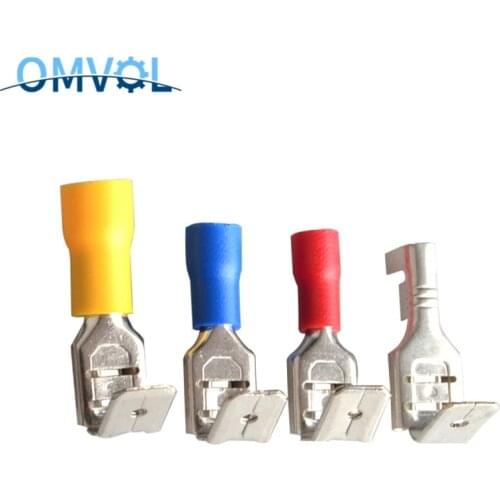 20pcs Insulated Piggy Back Splice Wire Cable Connector 6.3mm Crimp Electrical Terminals