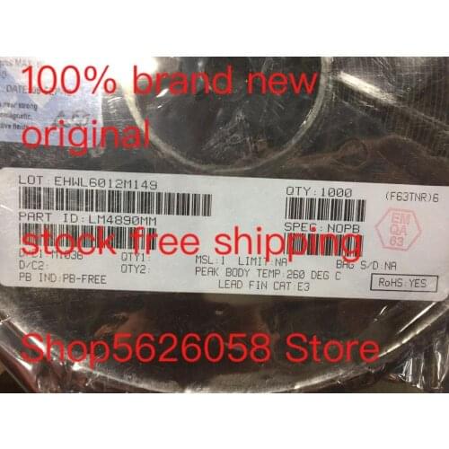 LM4890MM MSOP8 100% new original 10PCS-200PCS/LOT STOCK