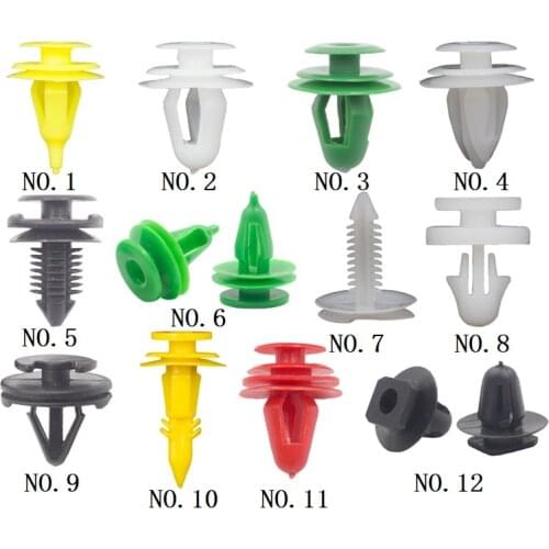 50Pcs Vehicle Car Body Trim Panel Fastener Rivet Auto Interior Door Card Retainer Clips