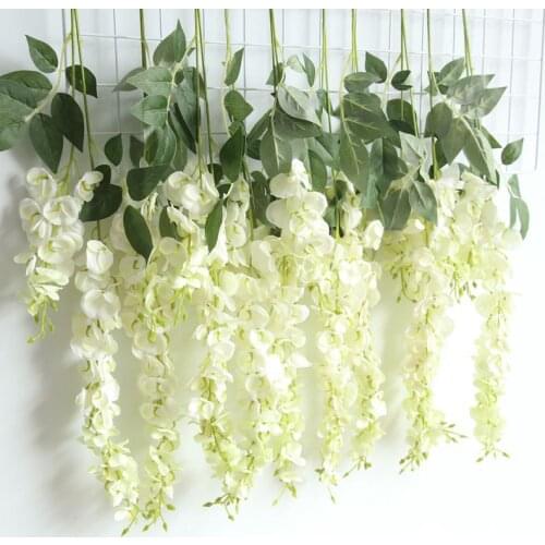 96Cm Multicolor Optional Simulation Flower Wisteria Vines Flower String DIY Wedding Garland Vine Ceiling Decoration JH41