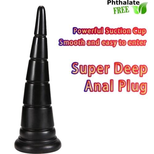 Anal Plug Prostate Massager Sex Products Vaginal Stimulator With Strong Sucker Bead Dildo Sex Toys for Man and Woman