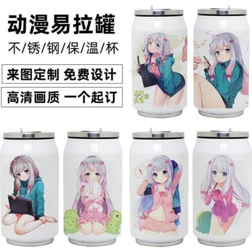 Anime Eromanga Sensei Sagiri Izumi Stainless Steel Thermos Cup Cosplay Vacuum Cup Toy 350ml