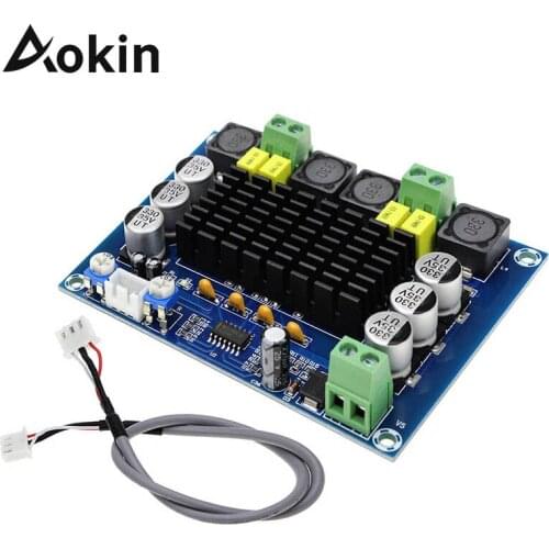 Aokin XH-M543 High Power Digital Amplifier Board TPA3116D2 Audio Amplifier Module Dual Channel 2*120W DC12-26V stereo amplifier