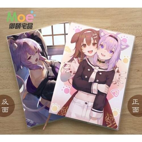 Anime VTUBER Nekomata Okayu Cosplay Student notebook Delicate Eye protection Notepad Diary memorandum gift