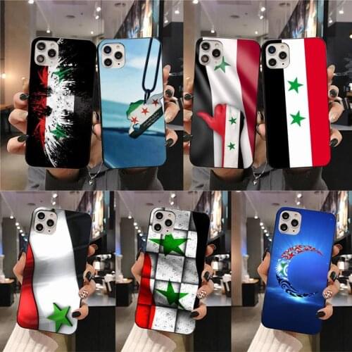 Syria national Flag Phone Case for iphone 12 pro max mini 11 pro XS MAX 8 7 6 6S Plus X 5S SE 2020 XR case