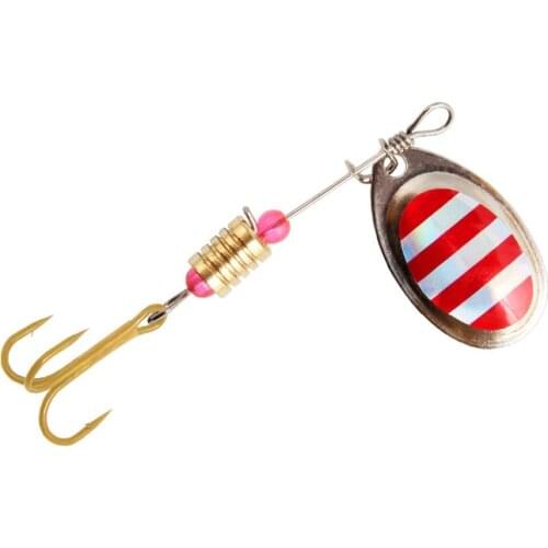 FISHSIAN Luya rotating metal Sequin 5.5cm/3.1g hook bionic bait rotating iron fishing gear bait