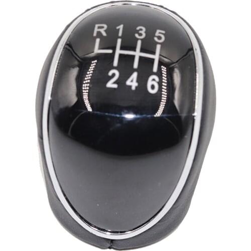 Leather Gear Shift Knob Head Gear Cover Shift Lever Stick for Ford Mondeo MK4 Focus MK2 MK3 C-Max S-Max I II Kuga Galaxy MK2 MK3