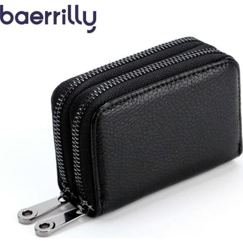 Small Leather Rfid Card Holders Coin Purse Women Clutch Bag Money Pocket Women Wallet And Purses Genuine Leather Wallet Cartera